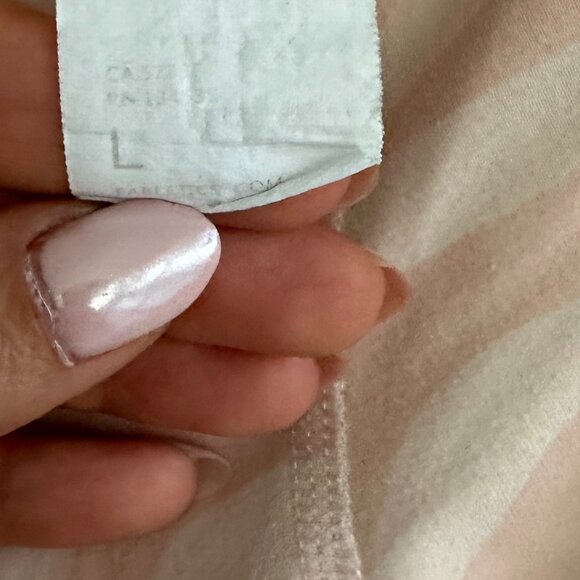 Fabletics Women’s Light Pink & White Zebra Leggings | Size L | Side Pockets - Picture 5 of 5